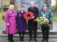 Charlie Flanagan who condemns the Easter Lily with a Poppy Wreath